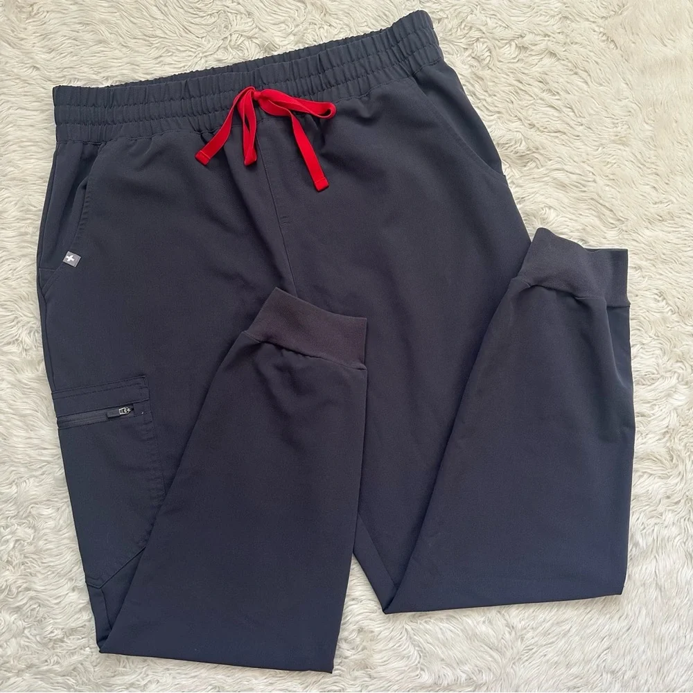 Figs Scrub Pants Zamora Jogger Technical Collection W20SW2028 Charcoal Gray Sz L - Picture 1 of 12